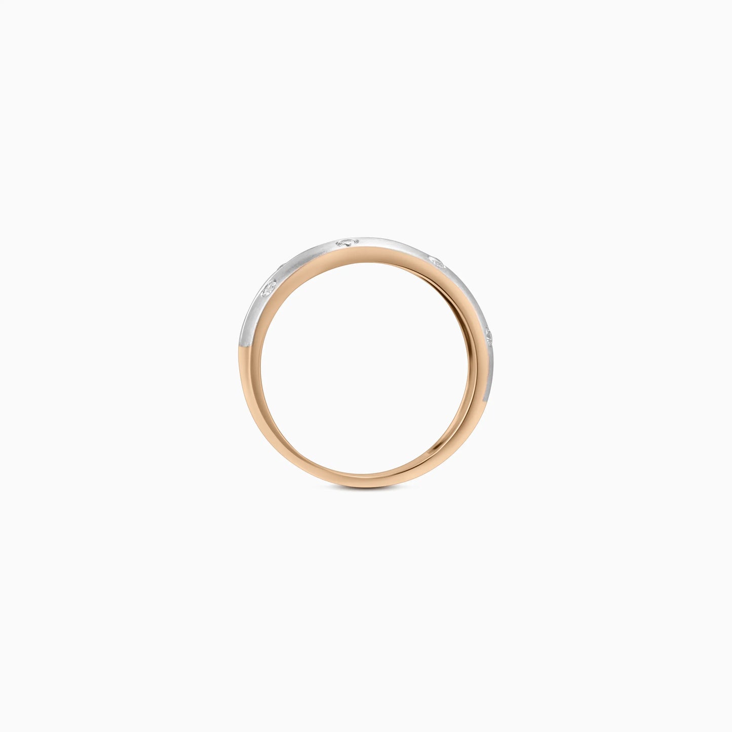 Brushed Diamond Spinner Band Ring