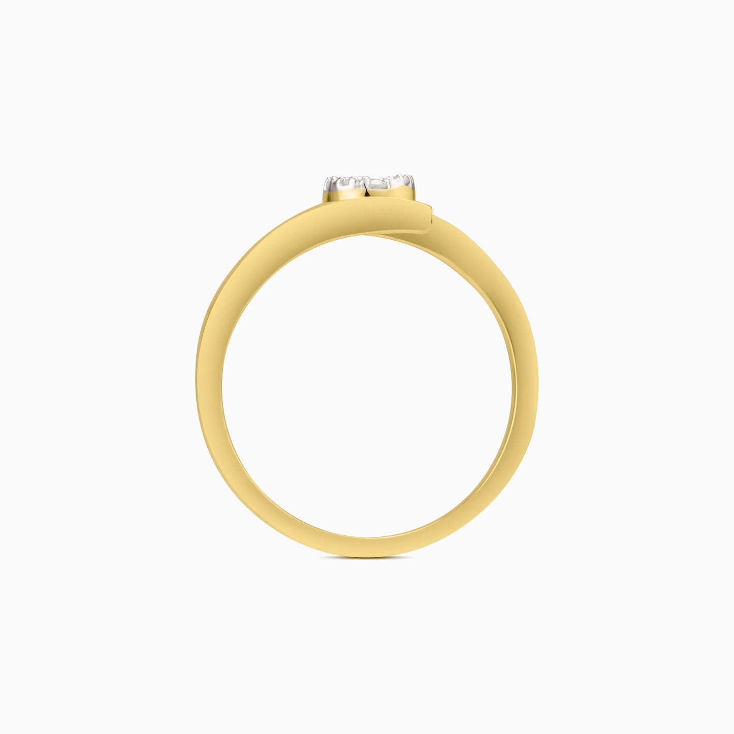 Diamond Bypass Ring