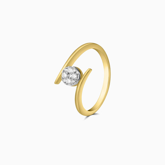 Diamond Bypass Ring