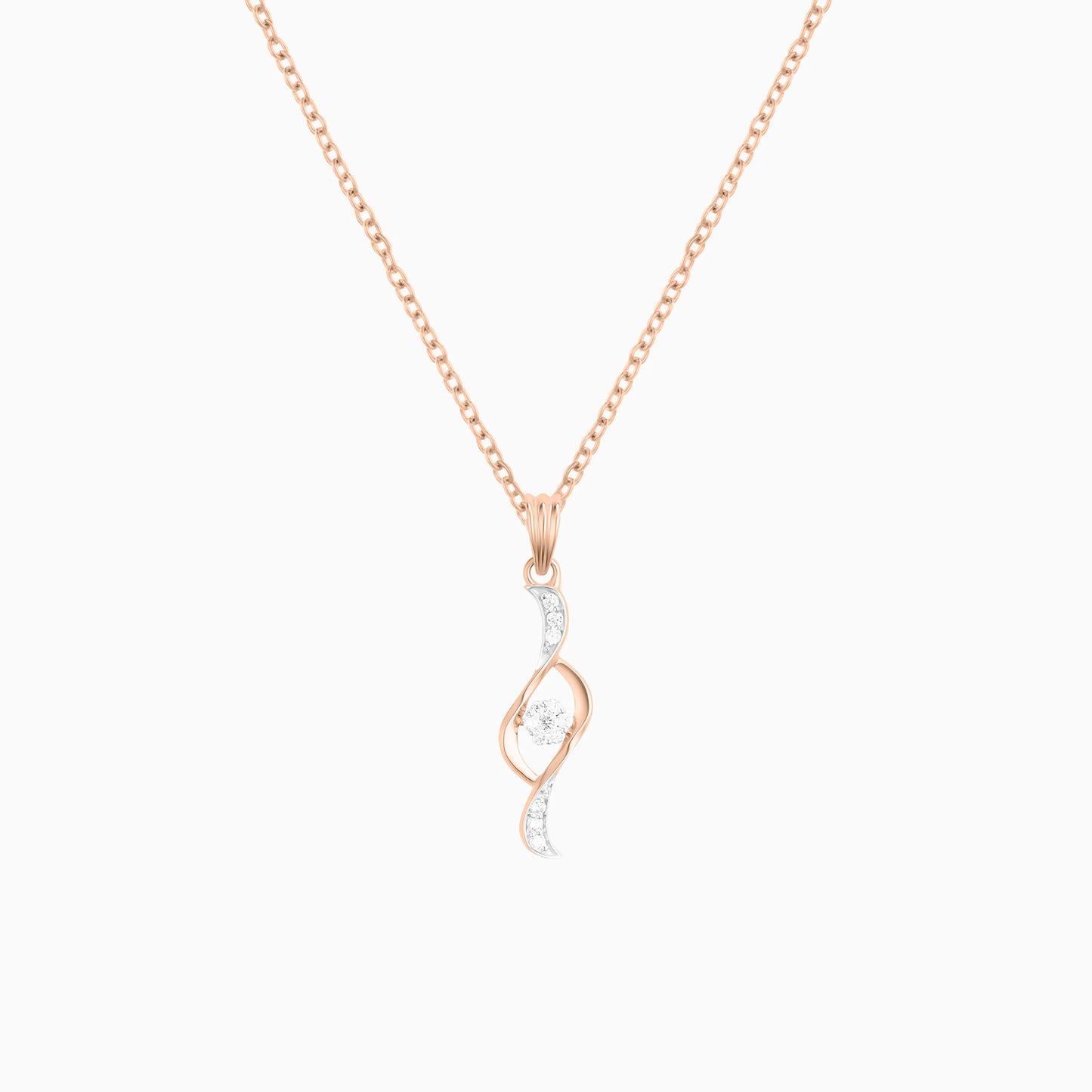 Wave Diamond Pendant