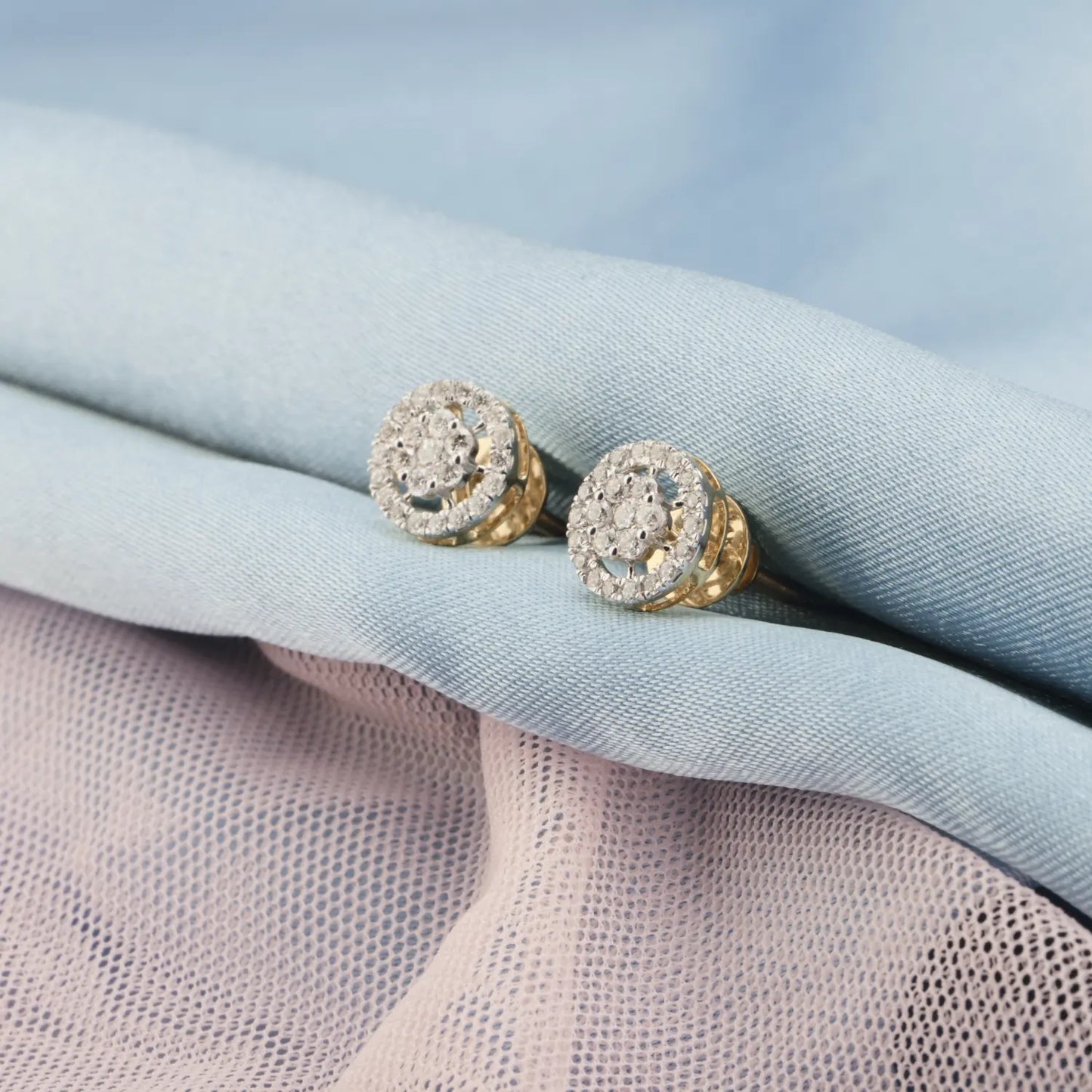 Classic Diamond Cluster Studs