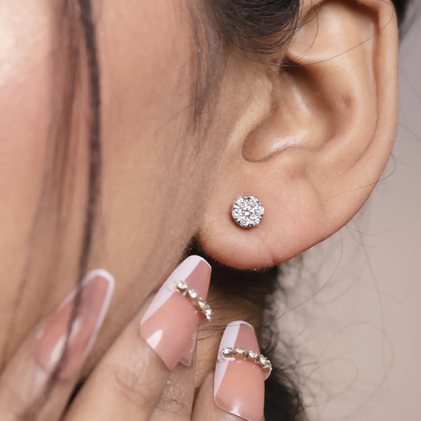 Classic Princess-Cut Diamond Studs