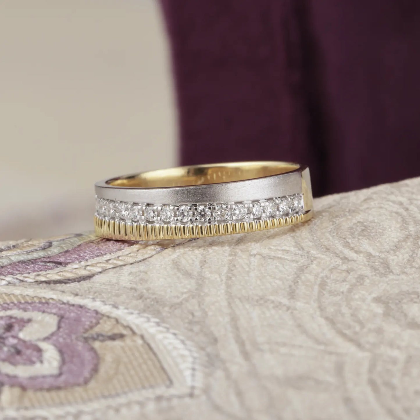 Classic Diamond Wedding Band Ring