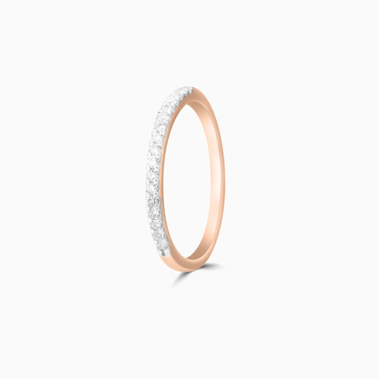 Rose Gold Diamond Eternity Band Ring