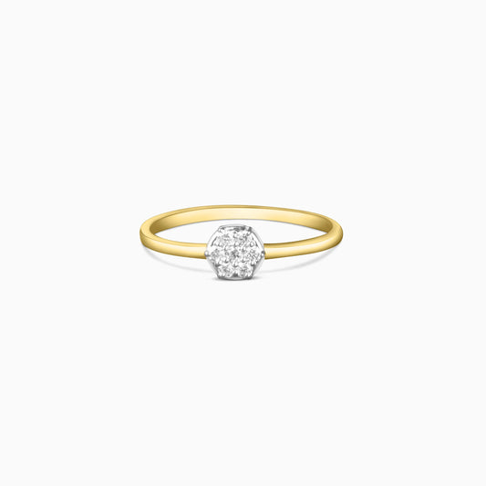 Petite Diamond Promise Ring in Gold