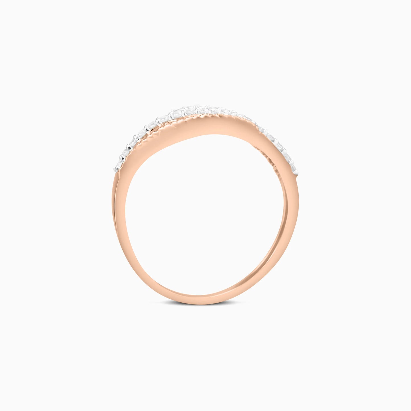 Sparkling Crown Diamond Ring