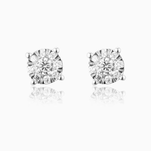 Classic Princess-Cut Diamond Studs