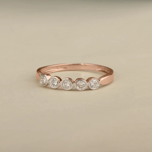Half-Eternity Diamond Band Ring