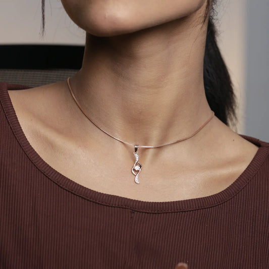 Wave Diamond Pendant